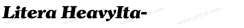 Litera HeavyIta字体转换